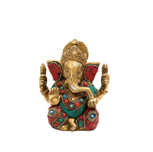 Load image into Gallery viewer, Gemstone Ganesha Murti
