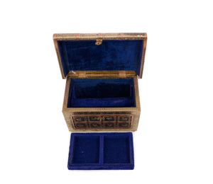 Two Toned Jewelry Box with Velvet Interior