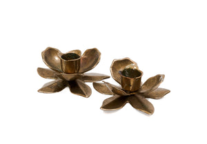 Lotus Candle Holders - Set of Two