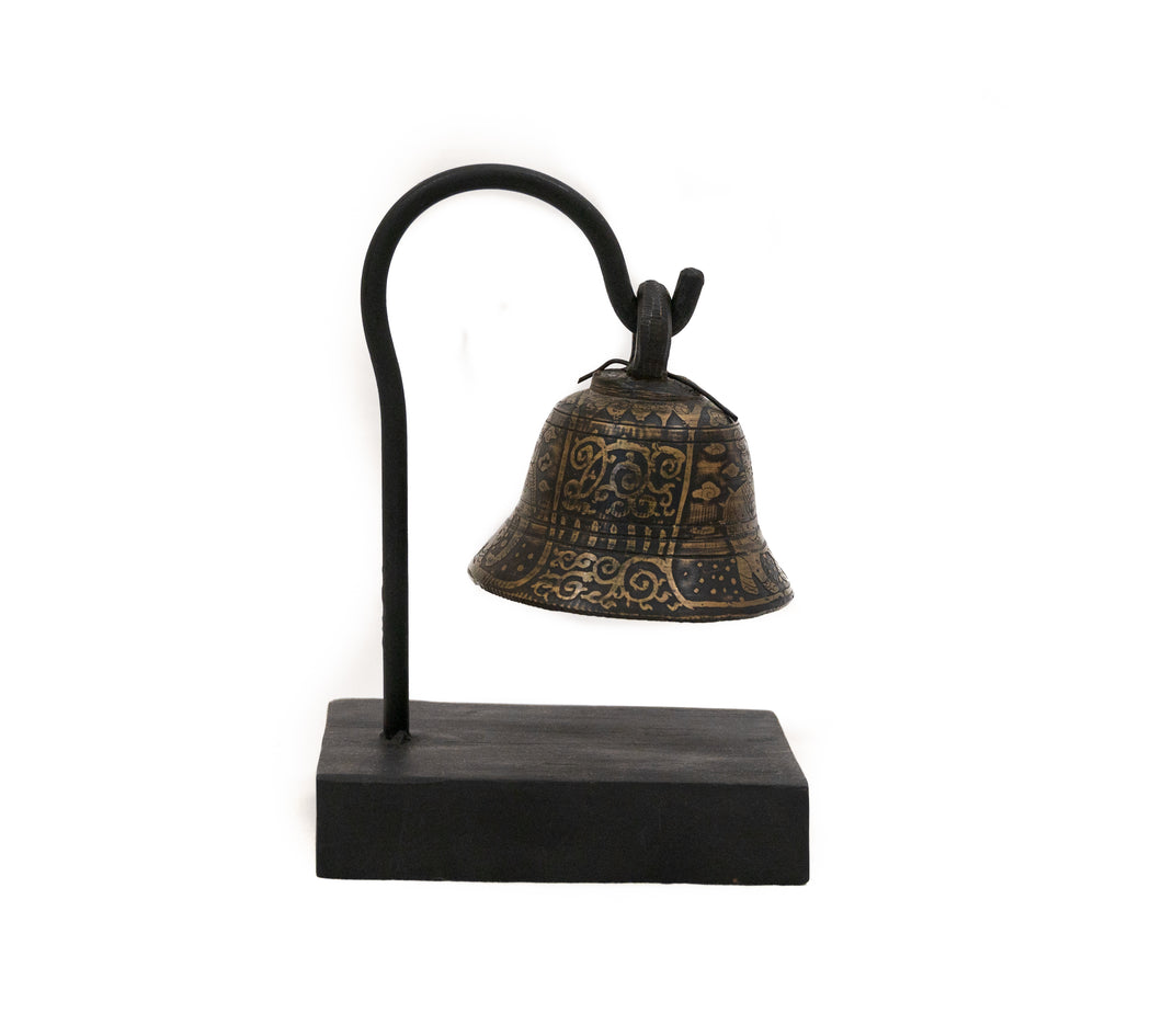 Metal Bell with Stand - Church Bell Shape