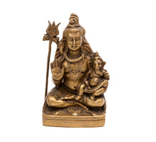 Load image into Gallery viewer, Seated Lord Shiva with Ganesh Murti
